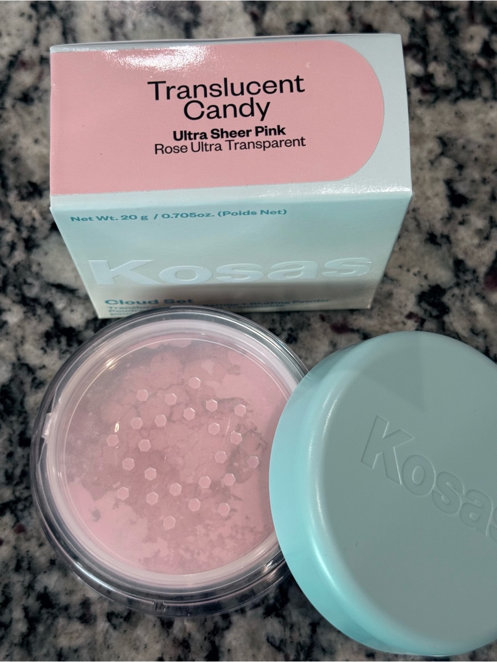 Kosas Translucent Candy Loose Powder Ultra Sheer Pink New in Box!
